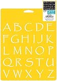 Delta Creative Stencil Mania Stencils, 7 by 10-Inch, SM97-0870 Papyrus Alphabet
