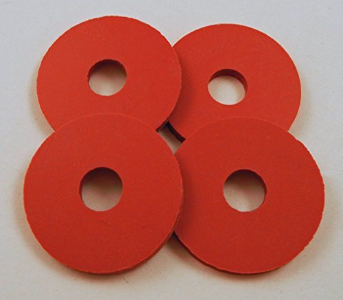 Original Burnt Orange Silicone Rubber Guitar Strap Locks - Grolsch Style - Classic and Reliable - Made In The USA! (4-Pack)