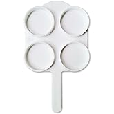 Acopelo Milk Sampling Collection Tray, White, 1 Pack | Mastitis Detection Board, 4 Cavity, Animal Husbandry Supplies, ABS Material