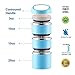 Lille Stackable Stainless Steel Thermal Compartment Lunch Box | 3-Tier Insulated Bento Box/Food Container with Insulated Lunch Bag & Foldable Stainless Steel Spoon (Blue)