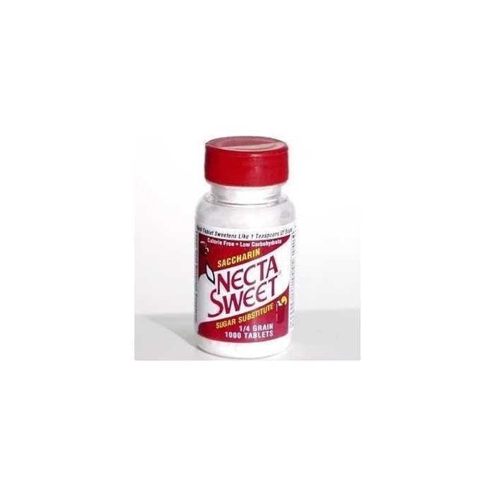 Buy Necta Sweet Saccharin Tablets, 1/4 Grain, 1000 Tablet Bottle (Pack