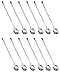 11-Inch Stainless Steel Bar Spoons Twist-Neck Barware Mixing Spoon - Set of 12