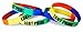 Novel Merk LGBT Gay Pride & I Support LGBT Rights Rainbow Silicone Rubber Band Wristband Bracelet Accessory