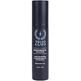 ZEUS Refined Beard Oil for Men, Leave-In Conditioner for Beard & Mustache, Softens Hair, Fights Dryness & Itch (Made in USA) Sandalwood
