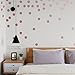 LEOTER Metallic Rose Gold Wall Decal Dots (2.0inch x 200 Decals)-Easy to Peel Easy to Stick + Safe on Painted Walls- Metallic Vinyl Polka Dot Decor - Round Circle Art Glitter Stickers Set