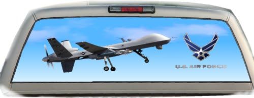 US Air Force- Drone- 18 Inches-by-65 Inches- Rear Window Graphics
