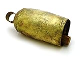 Dome Top Tin Bell with Wooden Hammer 5"H