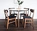 Edloe Finch Round Dining Table 40 inch diameter White Top