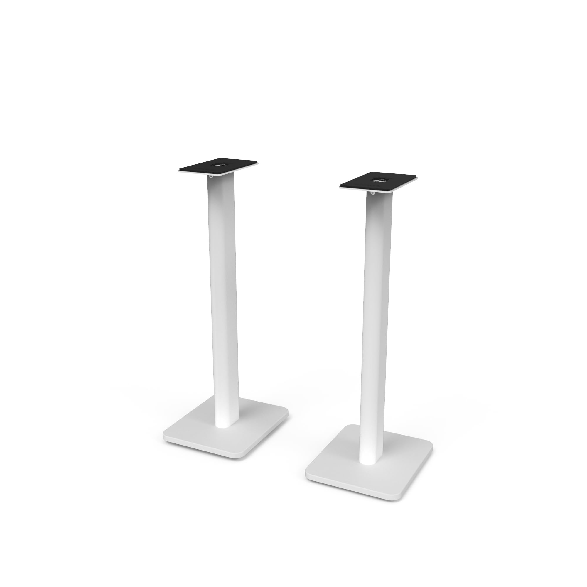 Kanto SP26PLW 26 Inch Bookshelf Speaker Stand - Low Profile - 2 Pack (White)