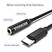 STOUCHX USB C to 3.5mm Headphone Audio Jack Adapter Compatible with Pixel 2/2XL/3/3XL DAC Provide 192k/24bit Lossless Audio Output