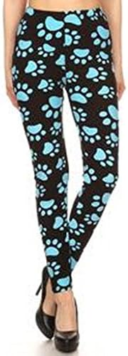Ladybird Line Super soft and Fun Style Blue Paw Print Legging Regular Size