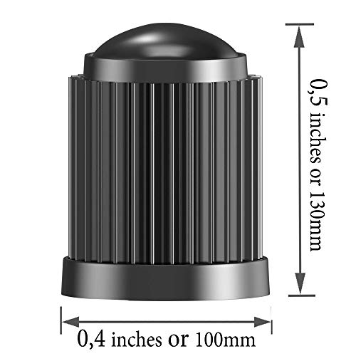 image for UA Crafts 25 Pack Tyre Valve Dust Covers - Plastic Tire Caps for Bike,