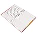 Heeton Spiral Notebook, 4 Subject Notebook, A5 Spiral Bound Notebooks, PP Hardcover, Each 240 Pages - 2 Pack (Pink + Green)