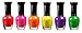 Kleancolor Nail Polish Lacquer -Neon Lot 6pc Full Size Set