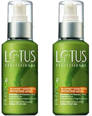 Lotus Herbals Professional Phytorx Rejuvenates Herb Complex Protective Lotion, 100 ml Pack of 2