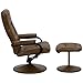 Flash Furniture Rachel Contemporary Multi-Position Recliner and Ottoman with Wrapped Base in Palimino LeatherSoft
