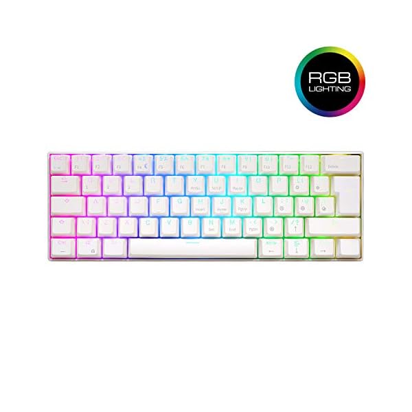 RK-ROYAL-KLUDGE-RK61-60-RGB-Mechanical-Gaming-Keyboard-Small-Compact-UK-Layout-61-Keys-WiredWireless-Bluetooth-Keyboard-for-Gamer-and-Office-Worker-Gateron-Brown-Switch-1450mAh-Battery-White RK ROYAL KLUDGE RK61 Wireless Mechanical Keyboard, Hot Swappable Keyboard Triple Mode 2.4Ghz/BT5.0/USB-C, 61 Keys RGB…