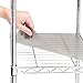 Seville Classics Heavy Duty Fitted Wire Shelf Liners Water-Resistant Protector Mat, Non-Adhesive, for Wired Shelves, Office, Kitchen, Garage (2 Pieces), Semi-Transparent Taupe, fits 30
