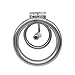 Metal Male Chastity Device Steel Stainless Briefs Cage Ring Cock cage Siliver (1.77 inch/45mm)