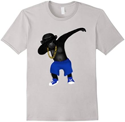 Kids Storecastle: Funky Dabbing Chimpanzee Funny Art T-Shirt 10 Silver