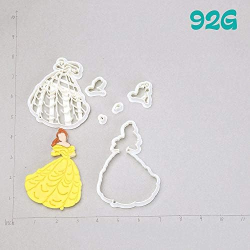 1 piece Potts Beautiful Girl Rose Design Cookie Cutter Set Custom Made 3D Printed Fondant Cupcake