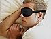 Capuleta Super Soft Adjustable Black 3D Sleep Eye Mask & Free Ear Plugs