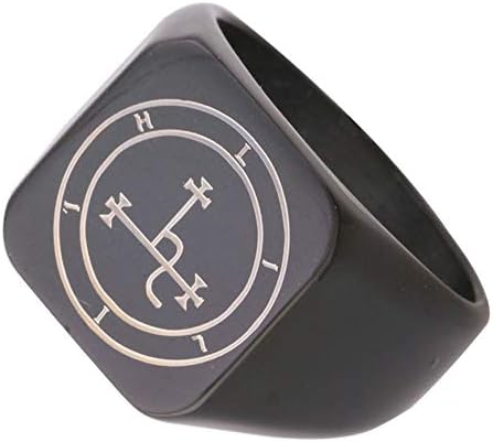 Dacai Rings Sigil of Female Demon Lilith Stainless Steel Mens Womens Ring