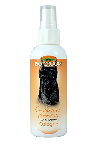 Bio-groomCountry Freesia Dog Cologne - Deodorizing Spray, Dog Bathing Supplies, Puppy Wash, Cat & Dog Grooming Supplies, Cruelty-Free, Made in USA, Dog Perfume - 4 fl oz 1-Pack