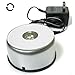 Rotating Stand - Silver Mirrored Color Changing Display Stand - Turntable Base with LED Colored Lights - Collectible Display Accessories