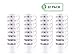 PARTY BARGAINS 8 oz Royalty White Silver Rimmed Plastic Coffee Cups with Handles - [32 Pack] Disposable Plastic White Tea Cups, for Weddings, Bridal Showers, Engagement Parties, Camping