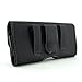 Wonderfly Horizontal Holster Compatible with Samsung Galaxy S7, S6 or S5, a Large Size Leather Carrying Case with Belt Loops and Belt Clip, Fits The Phone with a Thick Case. Plus a Stylus Pen