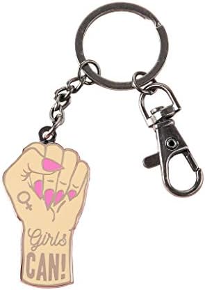 Girls Can Keyring