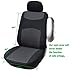 116001 Black-fabric 2 Front Car Seat Covers Compatible To Honda HR-V 2018 2017-2007