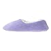 Zegee Womens Fuzzy Indoor Soft Sock Slippers Non-Slip Sole Cozy Warm Slip-On House Bedroom Slippers (M 7-8, Purple)