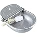 Homend Upgraded Automatic Waterer Bowl Farm Grade Stainless Stock Waterer Horse Cattle Goat Sheep Dog Water (with Drainage Hole)