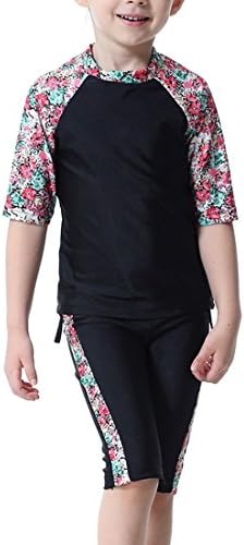 Paixpays Two Pieces Muslim Swimwear for Kids Islamic Swimsuit for Little Girl