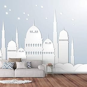 Wall Murals for Bedroom Dream Castle Large Removable Wallpaper Peel and Stick Wall Stickers - 66x96 inches