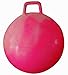 AppleRound Hippity Hoppity Hop Ball, Sit-on Bouncy Ball with Handle, 20in/50cm Diameter for Children Age 7-10, Space Hopper Hopball, Pump Included, Cloud Colors (Pink)