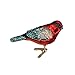 Old World Christmas Vermillion Flycatcher Glass Blown Ornament