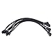 UEB 12in 4 Pin Fan Power Extension Cable, PWM Connector Case Fan Extension Power Cable for Computer (5PCS)