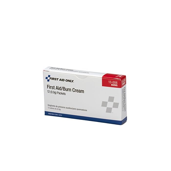 First Aid Only 13-006 First Aid/Burn Cream Packet (Box of 12)