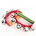 ZUINIUBI Alloy 5 Jingle Bells Sleigh Bells Instrument on Plastic Handle for Baby Kids Random Delivery