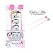 Dolce Flip PINK and Bonus FREE Top Knot Bands - Maltese Grooming Tool PINKY PINK - Maltese Ponytail Flip (1 PAIR) Top Knot Styling Tool - Maltese Obsession hair tool