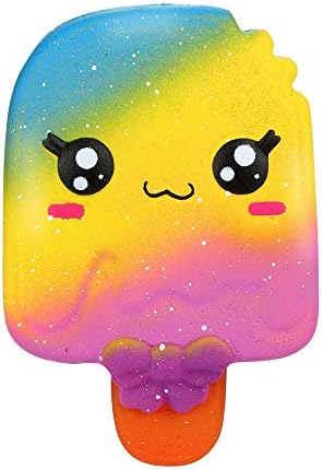 2018 Jumbo Squishies Ice Cream, GreatestPAK Cute Newest Slow Rising Decompression Soft Girls Boys Squishys Gift (Yellow)