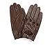 Ambesi Women's Traditional Nappa Leahter Driving Gloves Brown L