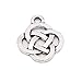 JETEHO 100 Pieces Reversible Celtic Shield Knot Charms Findings Jewelry Pendants Necklaces Making 15 X 18mm