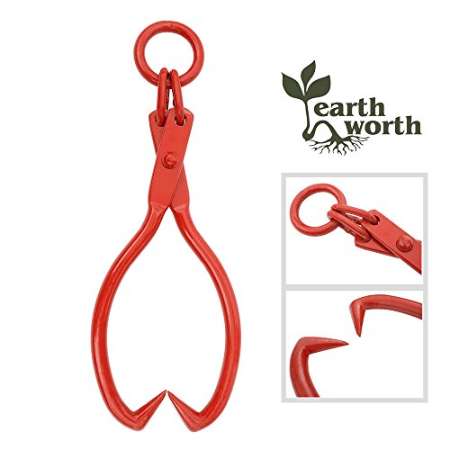 1914 Earth Worth | Skidding Tongs with Ring | 25 Inch | Red - Thumbnail 4
