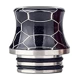 Satelliter 810 Drip Tip, 510 Drip Tip, Standard Resin Drip Tip Connector for Ice Maker Coffee Mod(810 Black1)
