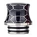 Satelliter 810 Drip Tip, 510 Drip Tip, Standard Resin Drip Tip Connector for Ice Maker Coffee Mod(810 Black1)