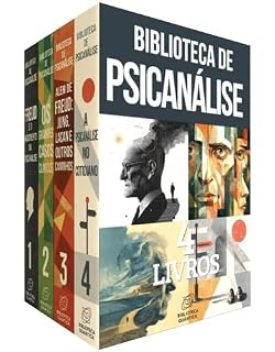 Livro Biblioteca de Psicanálise - 4 Livros - Freud, Jung, Lacan e os caminhos do inconsciente: Uma introdução descomplicada às ideias, casos e aplicações da psicanálise